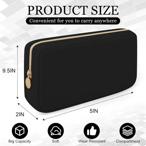 Vista 2 de XSUIOY Bolsa de maquillaje de viaje para bolso, bonita bolsa de maquillaje preparada para cosméticos, bolsa organizadora para mujeres, bolsa