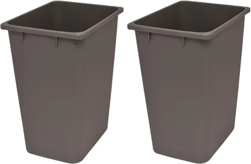 Vista 7 de Cubo de Basura de Plástico - Bote de Basura para Interior para Cocina, Hogar, Oficina y Uso Comercial - Gran Cubo de Eliminación de Residuos
