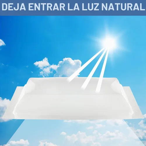 Vista 6 de RecPro Cúpula exterior para tragaluz RV Claraboya exterior universal de 14 x 22 pulgadas (transparente)