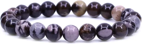 Vista 42 de Amandastone Pulsera elástica de cuentas redondas de 0.315 in con piedras preciosas naturales de 7 pulgadas
