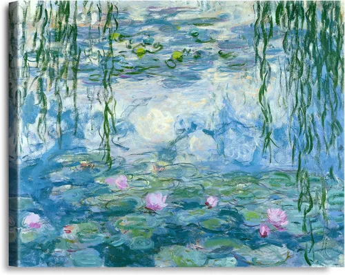 Vista 241 de A&T ARTWORK Antibes Seen from The Salis Gardens de Claude Monet Las Obras de Arte Clásico Mundial Reproducciones, Impresiones de Arte en Lienzo