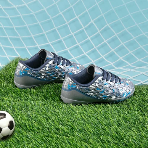 Vista 3 de DREAM PAIRS Zapatos de fútbol para césped artificial para niños y niñas con cordones para niños pequeñosgrandes