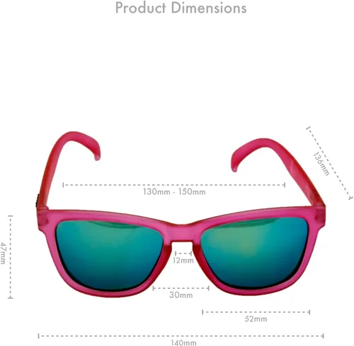 Vista 4 de Lentes de sol polarizados para los UV, antideslizantes, sin rebote, de Goodr, Rosado