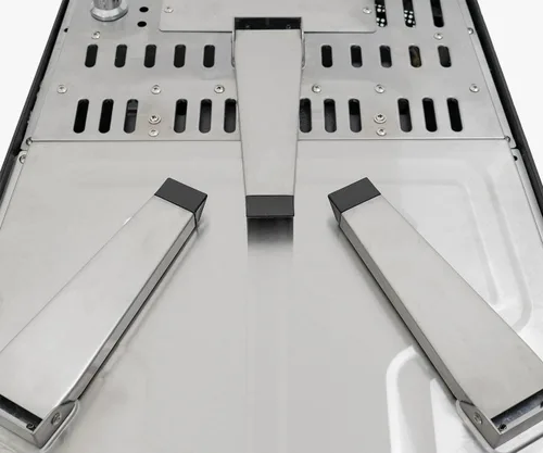 Vista 7 de Permasteel Horno de pizza de gas de 12 pulgadas con tapa, horno de pizza para exteriores, horno de pizza de gas portátil para exteriores