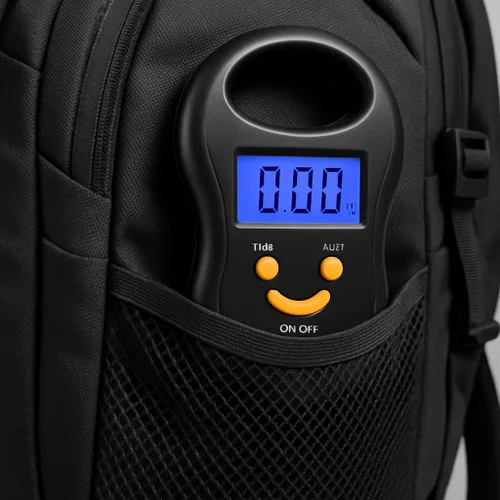 Vista 3 de SmileScale - Báscula digital de gran tamaño para equipaje, pantalla retroiluminada, capacidad de 110 libras 110.2 lbs, comprobador