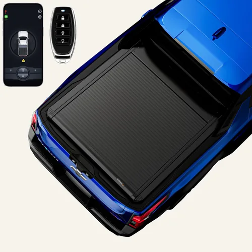 Vista 23 de ONINE Pull-Lock-Go Funda retráctil rígida para tonel, ajuste personalizado 2015-2026 Chevy Colorado/GMC Canyon, cama de camión de 5 pies (156.7 cm)