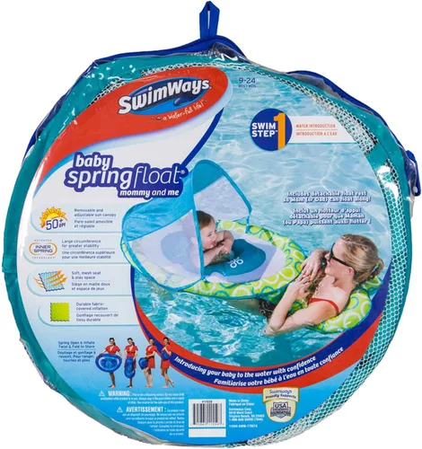 Vista 8 de SwimWays Baby Spring Float Mommy and Me with Canopy