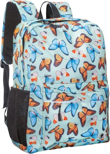 Vista 9 de Fenrici - Mochila para niñas, niños y adolescentes, mochila reciclada para laptop, de 16 x 13.5 pulgadas, Computadora portátil, M, Negro