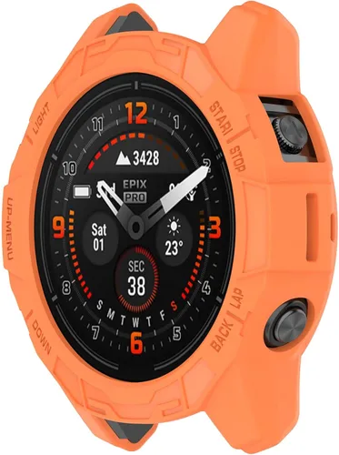 Vista 9 de TenCloud Funda compatible con Garmin Fenix 7/Fenix 7 Solar/Fenix 7 Sapphire Solar/Fenix 7 Pro Sapphire Solar de 1.850 in (sin protector de pantalla)