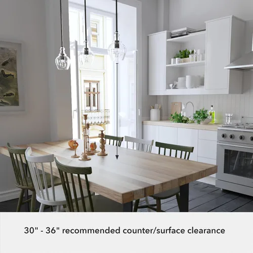 Vista 6 de Hunter - Maple Park 1-light Noble Bronze, Mini lámpara colgante, regulable, estilo casual, forma de campana, para dormitorios, cocinas, comedor