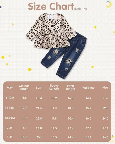 Vista 7 de SANMIO Conjunto de ropa para niña, lindo conjunto de camiseta floral con mangas con volantes y pantalones de mezclilla rasgados