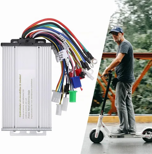 Vista 8 de Controlador de motor sin escobillas, carcasa de aluminio duradera de alta potencia 1000W-1500W, controlador de 48V-72V, rango de voltaje