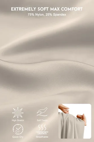 Vista 4 de Pantalones cortos largos para mujer, 12 pulgadas, longitud a la rodilla, casual, para entrenamiento, atletismo, natación, bermudas