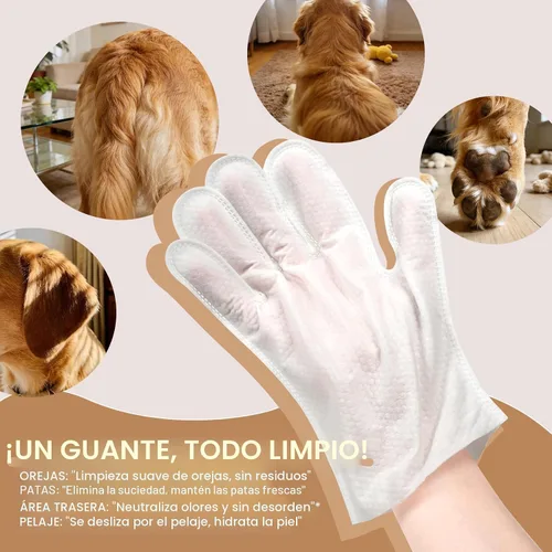 Vista 5 de IMMHABI - Toallitas hipoalergénicas para perros y gatos, 50