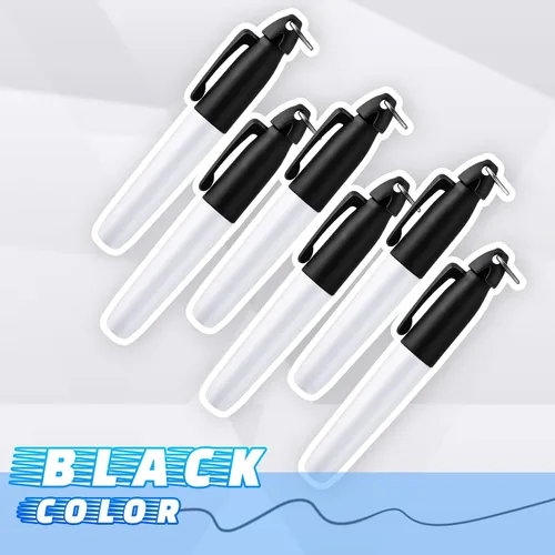 Vista 5 de CHENGU 24 mini marcadores con clips de llavero de golf, marcadores de insignia con llavero de punta fina para suministros de oficina de enfermeras