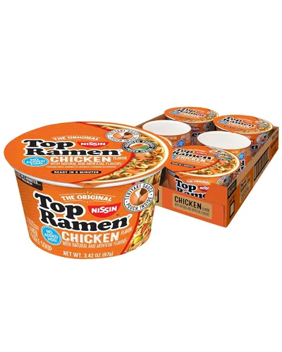 Vista 18 de Nissin Top Ramen - Sopa de fideos, salsa de soja, 3 onzas (paquete de 24)