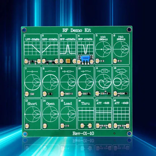 Vista 4 de Garosa Kit de demostración de placa de prueba de frecuencia Módulo de prueba VNA Analizador de red de vectores Prueba de placa de protoboard Módulo