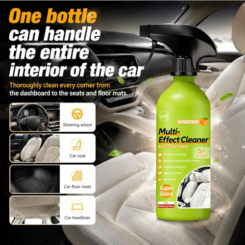Vista 5 de Kit de spray limpiador de tela para techo de techo de espuma para interiores de coche