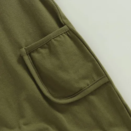 Vista 142 de Mameluco unisex de manga corta para bebé recién nacido, con botones, de una pieza, ropa de color sólido