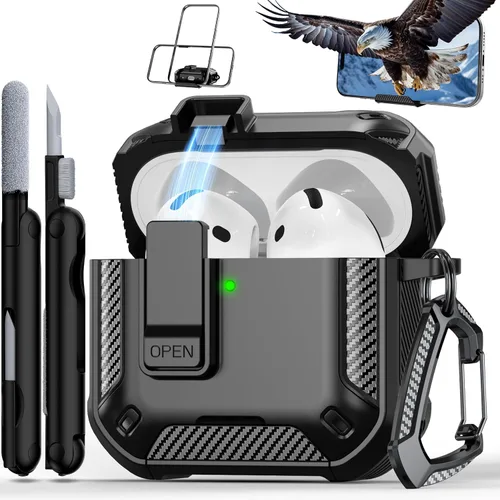 Vista 147 de RFUNGUANGO Fundas protectoras para Airpods de 2ª y 1ª generación, color 2º -Blanco