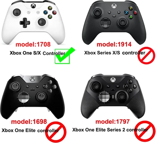 Vista 2 de VANPARK Juego de carcasa de repuesto, cubierta frontal de la carcasa trasera solo compatible con controlador Xbox One SX (modelo 1708)