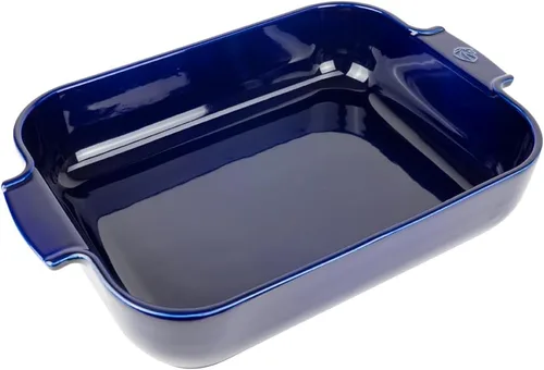 Vista 9 de Peugeot - Appolia Plato rectangular para horno - Panadero de cerámica con asas - Azul, 8 x 6 x 2 pulgadas