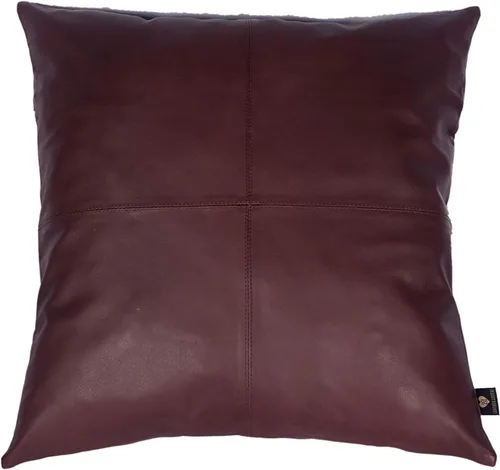 Vista 9 de LL LEATHER LOVERS Funda de almohada de piel de cordero - Funda de cojín para sofá, fundas decorativas para sala de estar y dormitorio, 20 x 20 Negro