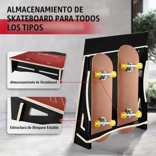 Vista 3 de Yes4All Skateboard Ramp, Bike Ramp for Beginners, 220 lb Capacity