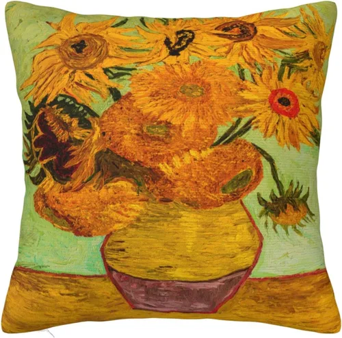 Vista 11 de Funda de almohada con diseño de noche estrellada sobre el ródano Van Gogh 18 x 18 para sofá, cama, decoración del hogar