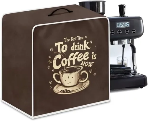 Vista 34 de Mumeson Funda para cafetera de girasol, extra grande, ligera, con asa, cubierta para máquina de café, tostadora, cubierta a prueba de polvo