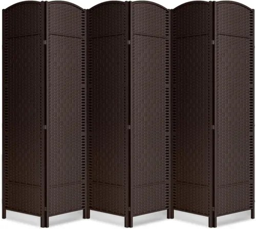 Vista 14 de Divisor de habitación de 4 paneles, pantalla de privacidad plegable de 6 pies, divisor de pared de panel plegable extra ancho con divisor de pared
