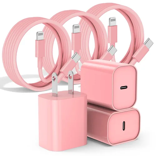 Vista 13 de Cargador rápido para iPhone, cable Lightning de carga rápida de 10 pies, para iPhone 14, 13, 12 Pro Max, cargador de carga rápida con bloque