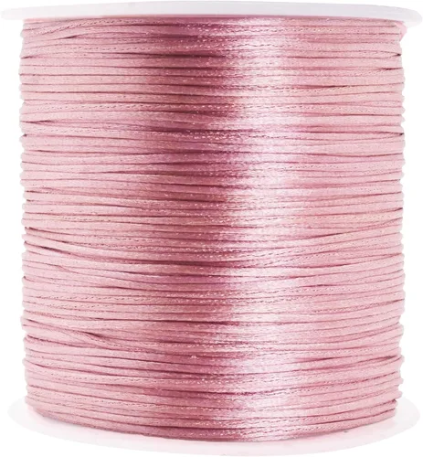 Vista 150 de Mandala Crafts Cordón de satén de cola de rattail de 0.02 in para nudos chinos de macramé
