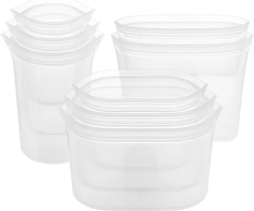 Vista 16 de Zip Top - Contenedores reutilizables de silicón 100 % platino