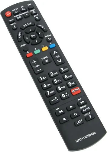 Vista 2 de N2QAYB000926 - Control remoto reemplazado para PANASONIC TV LED LCD Smart HDTV TC-39AS530 TC39AS530U TC-40AS520 TC40AS520U TC-50AS530U TC-55AS530