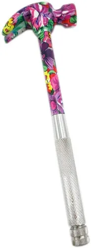 Vista 10 de Martillo y destornillador multifuncional 6 en 1 con motivos florales (plata)