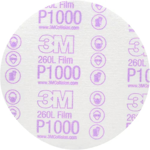 Vista 14 de 3M 17 Hookit - Disco de película para acabado, antipolvo, 6 pulgadas, P8., P600, 3