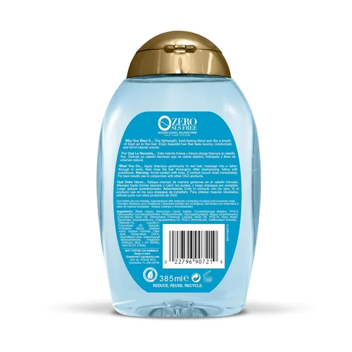 Vista 2 de OGX Champú antigravedad + hidratación O2, 13 onzas