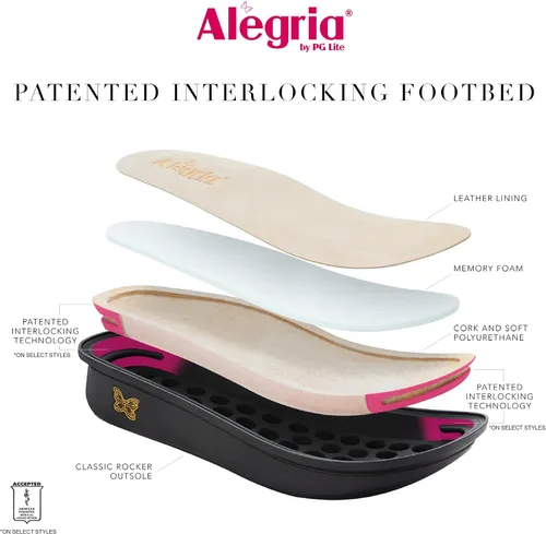 Vista 7 de Alegria by PG Lite Alegria - Zuecos clásicos de cuero para mujer, 15 años de aniversario, color verde oliva, talla 7-7.5 de ancho de EE.UU, Verde