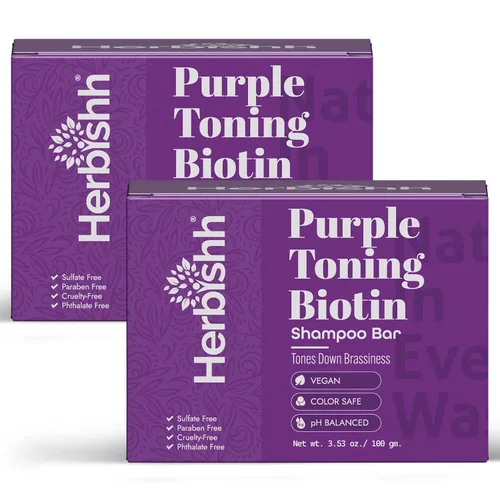 Vista 9 de Herbishh Barra de champú para el crecimiento del cabello, fortalecimiento y nutrición, sólido para adelgazar el cabello, infundido con biotina, sin