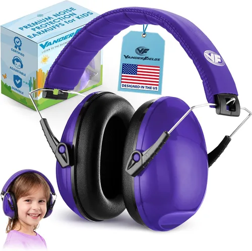 Vista 11 de Kids Noise Canceling Headphones - 33 dB (2K Hz) - Ear Protection Earmuffs Negro