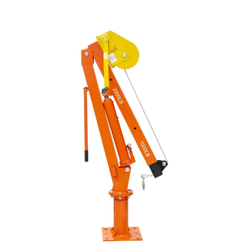 Vista 6 de Prowinch Grúa hidráulica de 2000 libras de capacidad, giro de 360º, cabrestante de freno automático - Solución de elevación duradera y eficiente