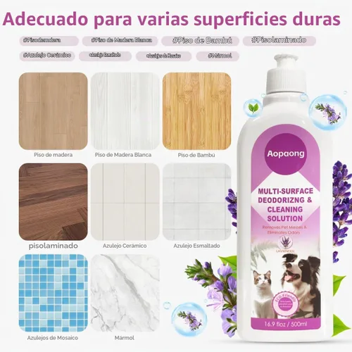 Vista 5 de Solución de limpieza de suelos para robot aspirador y trapeador, lavanda