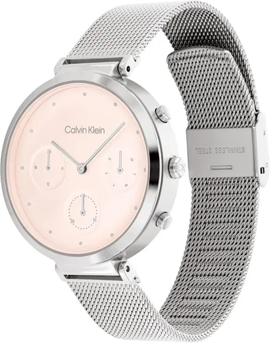 Vista 2 de Selección de Relojes Calvin Klein para Mujer: Minimalismo Radiante Rosa/ Plateado