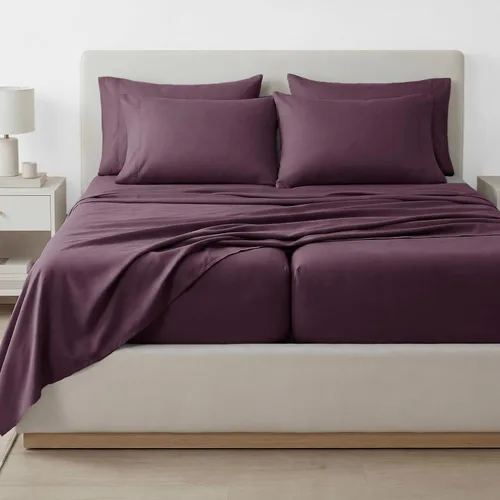 Vista 68 de Southshore Fine Living, Inc. Juego de sábanas de 4 piezas, 21 pulgadas de profundidad con sábana bajera, microfibra suave, sábana encimera de gran