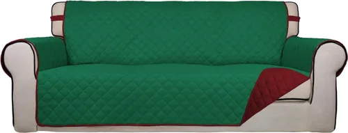 Vista 129 de PureFit - Funda de sofá acolchada reversible, protector de muebles impermeable, funda de sofá lavable con espuma antideslizante y correas elásticas