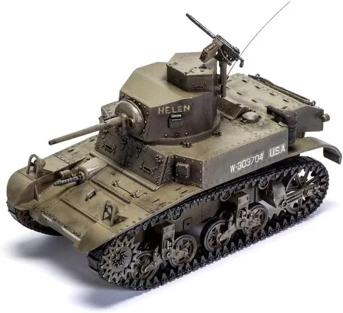 Vista 6 de Airfix British M3 Stuart Honey 1:35 WWII Militar Tanque Armadura de Plástico Modelo Kit A1358