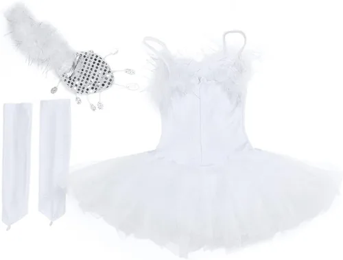Vista 2 de Vestido de tutú de ballet con lentejuelas para niñas y niñas