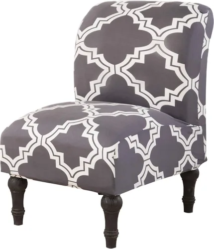 Vista 30 de JIAN YA NA Funda para silla decorativa sin brazos, funda elástica para silla sin brazos, fundas de terciopelo para sillas sin brazos, fundas Beige