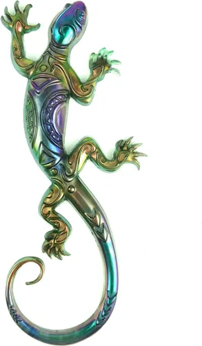 Vista 9 de Moldes de silicona de resina para colgar en la pared, adorno decorativo de arte animal, molde de fundición Gecko para resina epoxi, moldes de resina
